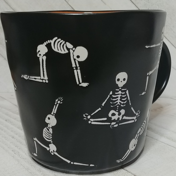 NEW "Nama - Stay Scary" Yoga Pose Skeleton Halloween Mug - Picture 3 of 5